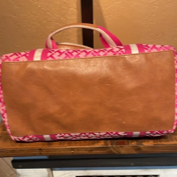 Tommy Hilfiger Pink and Brown Shoulder Bag - Picture 6 of 10